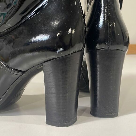 COACH PATENT LEATHER BOOTS SIZE 8.5 - Picture 10 of 11